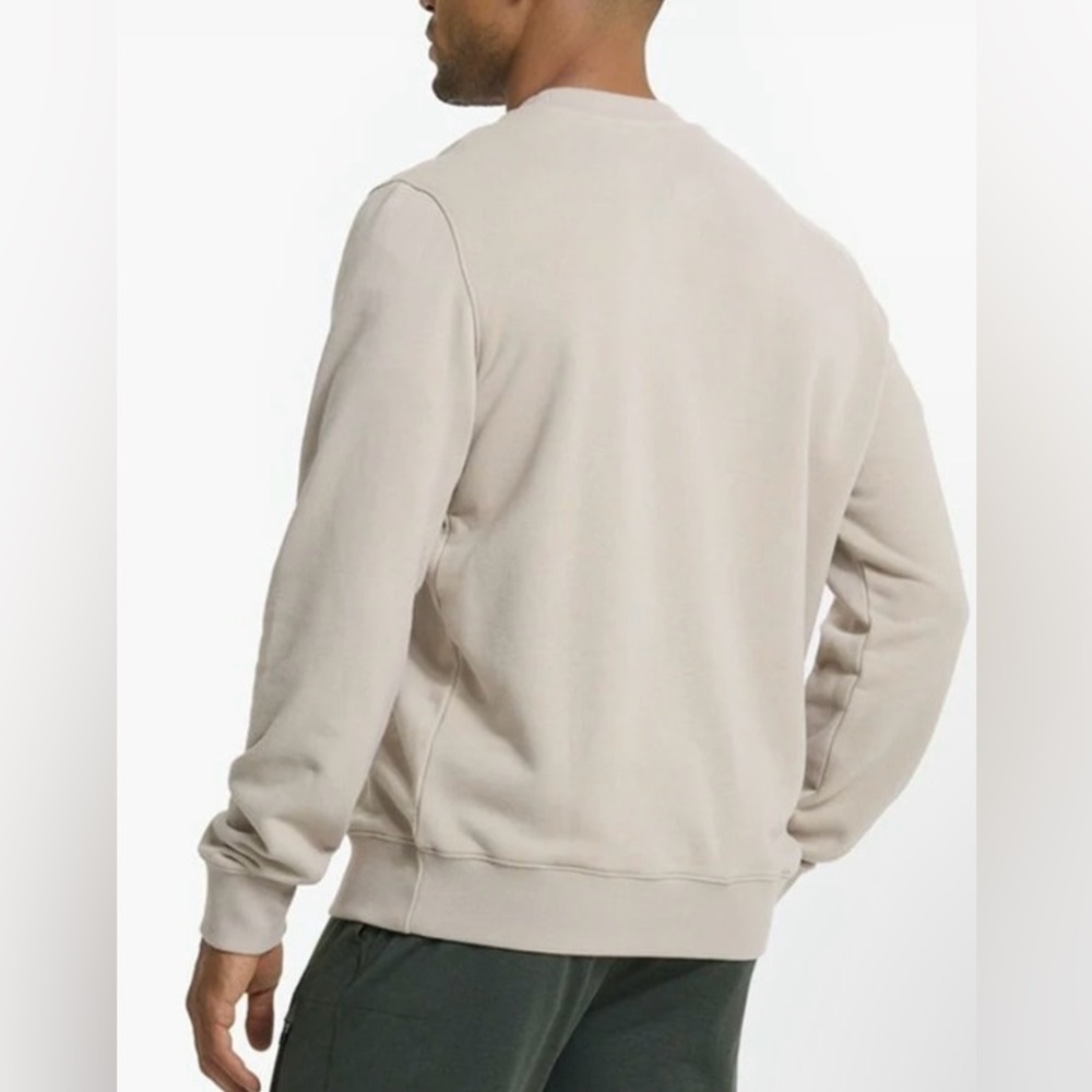 Vuori Men's Light Beige Crewneck Sweater - Picture 2 of 10